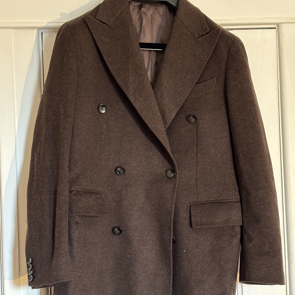Suitsupply Dark Brown Pea Coat